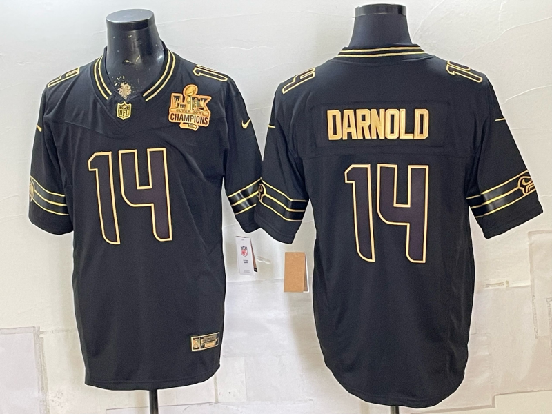 Men 2026 Seattle Seahawks #14 Darnold black Nike Limited NFL Jersey 0814001->seattle seahawks->NFL Jersey
